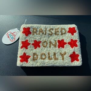 NWT Dolly Parton Beaded Clutch